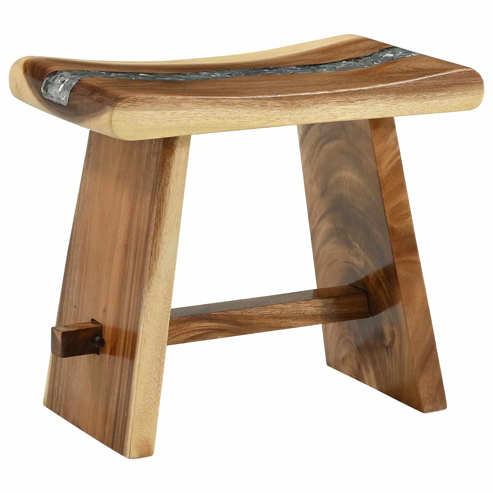 Stolica za tuširanje Prirodna 50 x 30 x 44 cm Čvrsto drvo suar