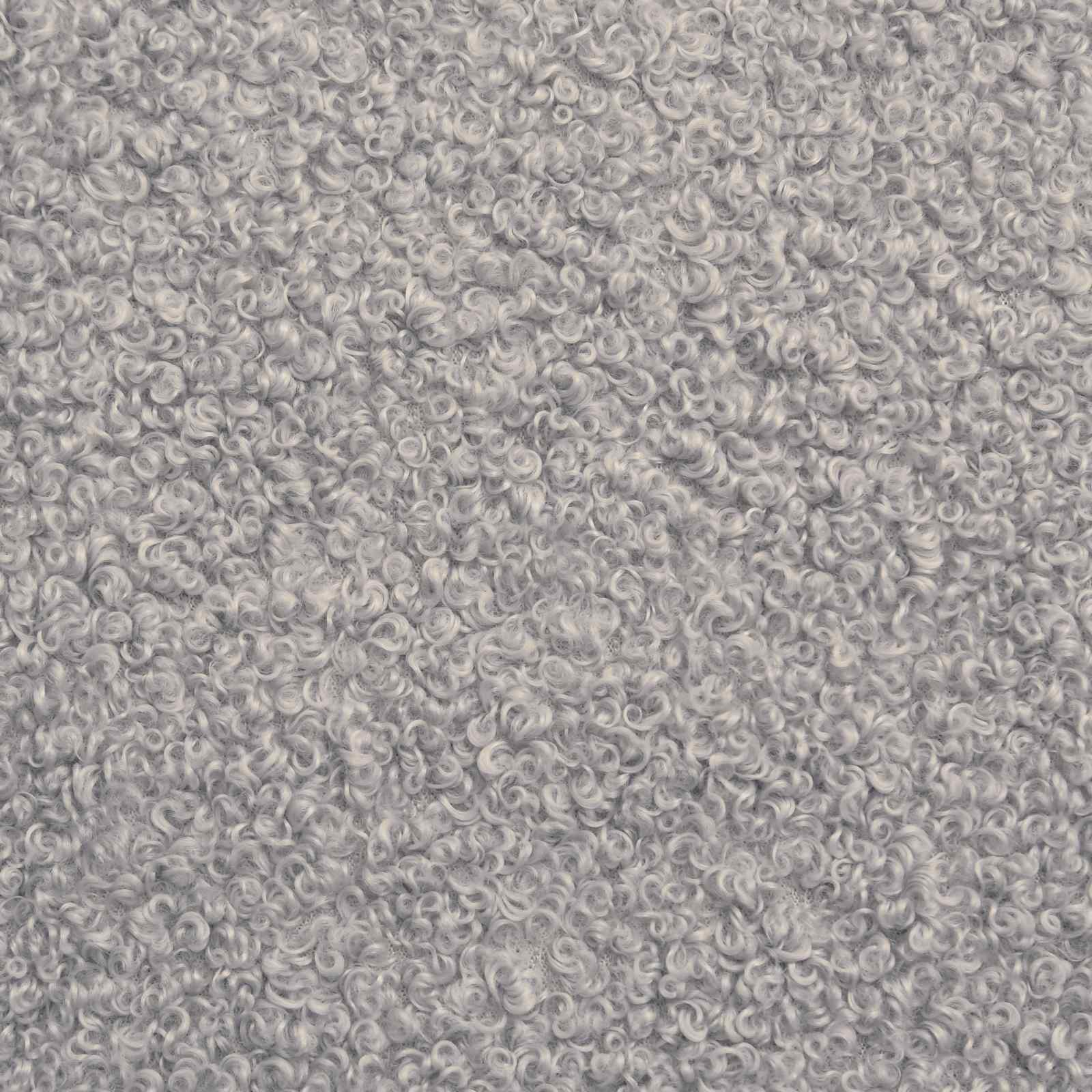 Krevet za djecu s uzglavljem Svjetlosiva 80x200 cm Bouclé