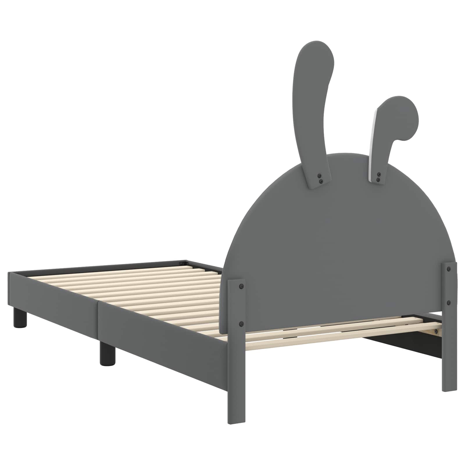 Krevet za djecu s uzglavljem Svjetlosiva 90 x 200 cm PU