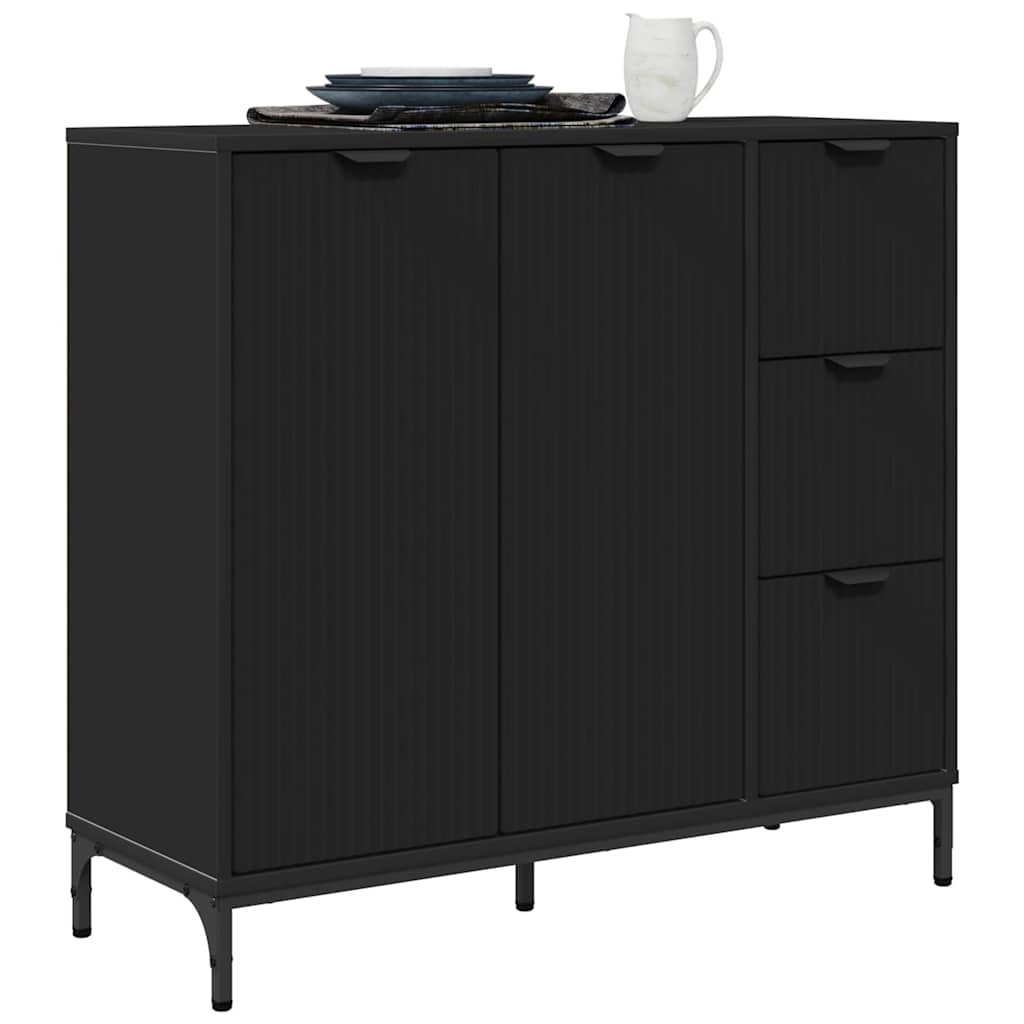 Kreveta s ladicama Crna 89,5 x 33 x 82 cm Konstruirano drvo