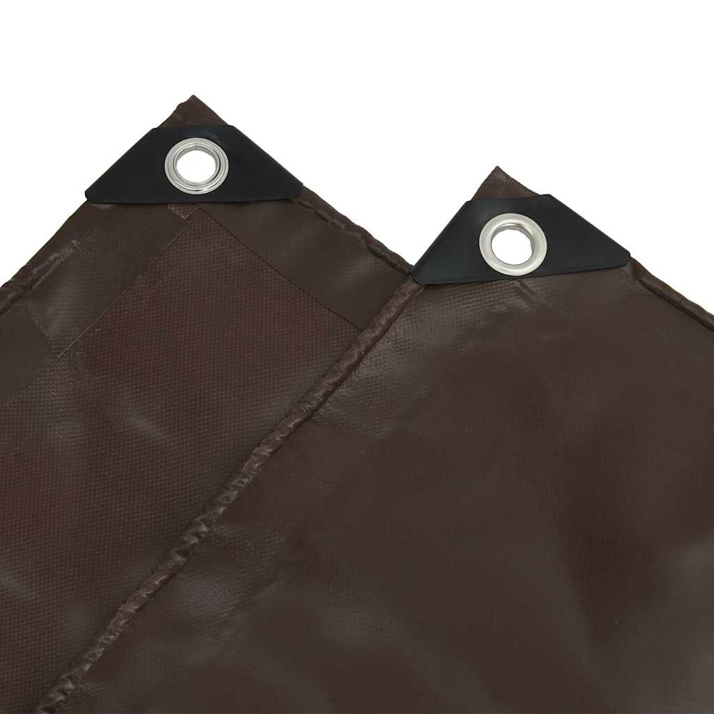 Cerada 650g / m² Smeđa 1,5 x 2 m Platno s PVC premazom