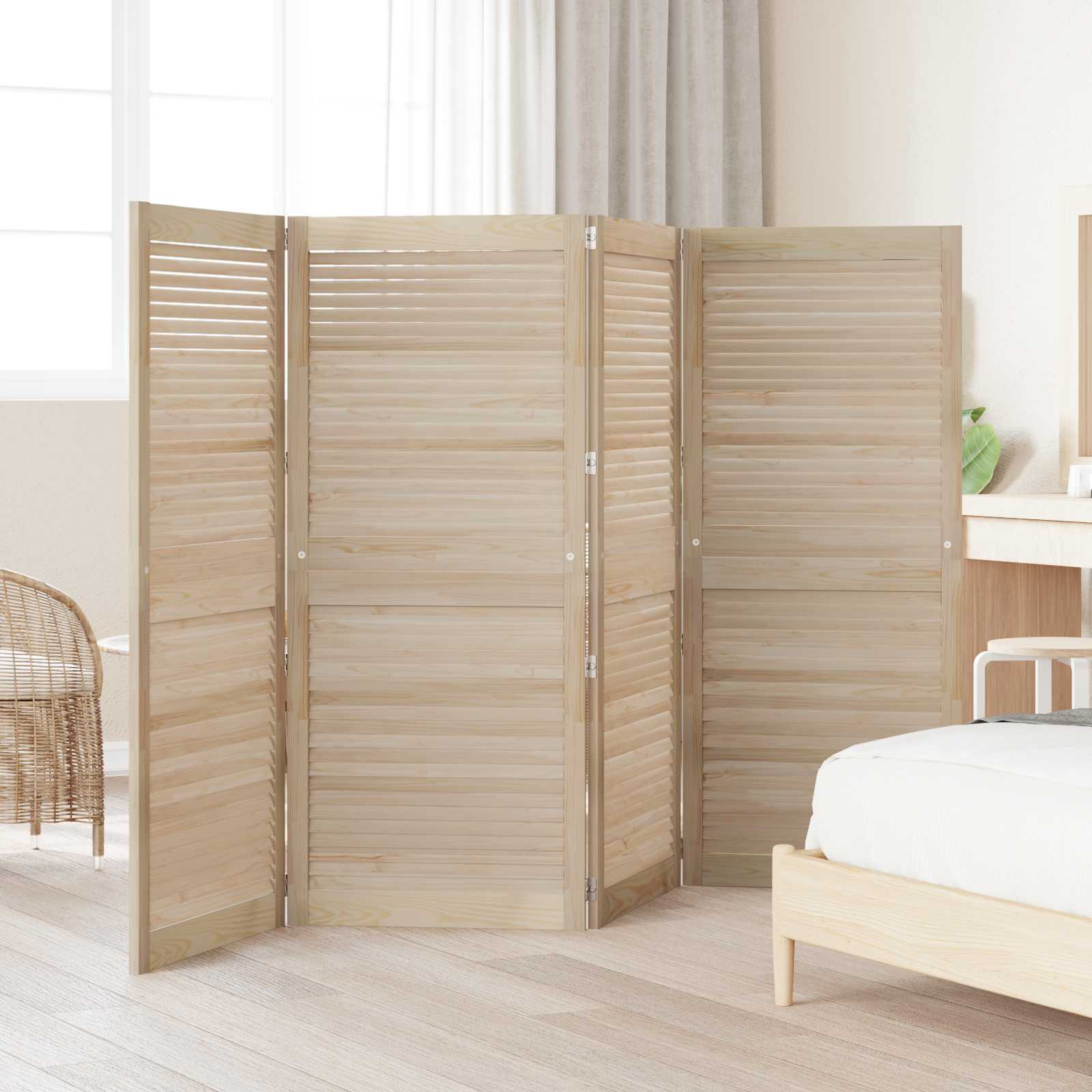 Ormarna vrata s vratima 4 pcs Prirodna 140,5 x 2,1 x 59,5 cm