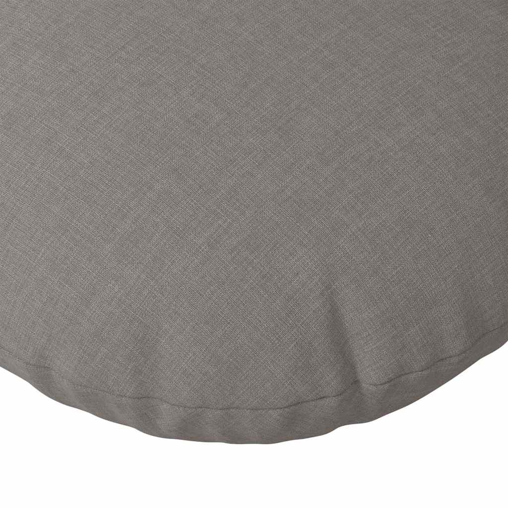 Jastučići za sjedenje 2 pcs Sivo-smeđa Ø50 x 19 cm tkanina