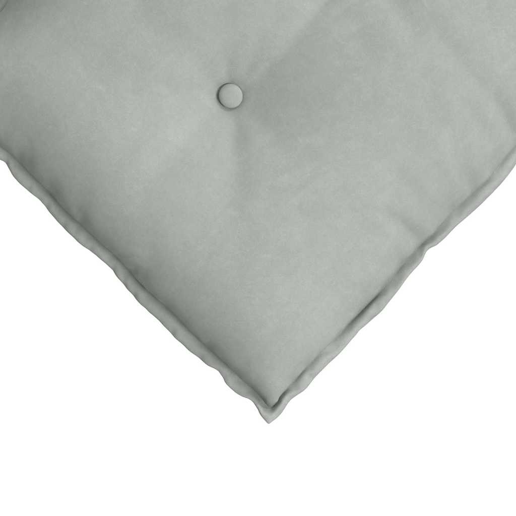 Jastuk za leđa Svijetlo siva 100 x 50 cm Kordura tekstil