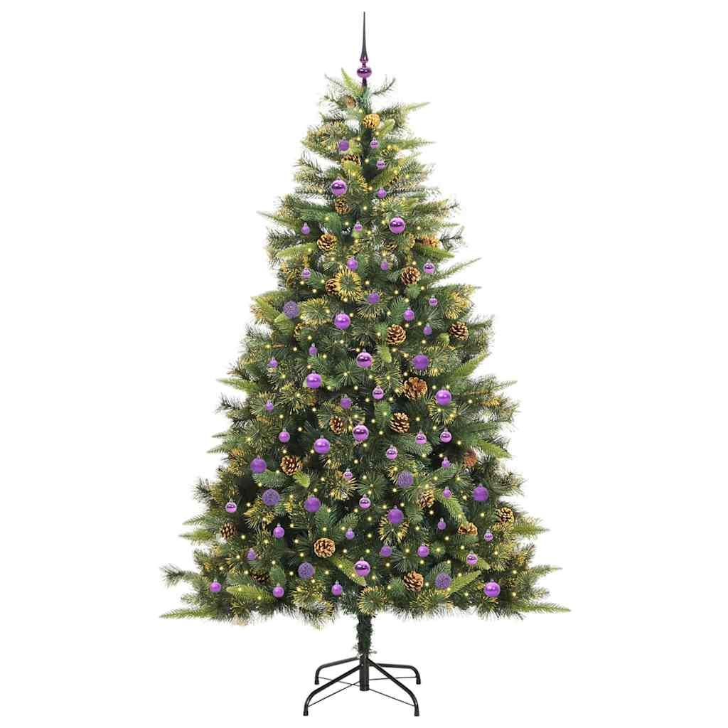 Umjetno Drvo za Božić s Šišarkama Zelena 240 cm