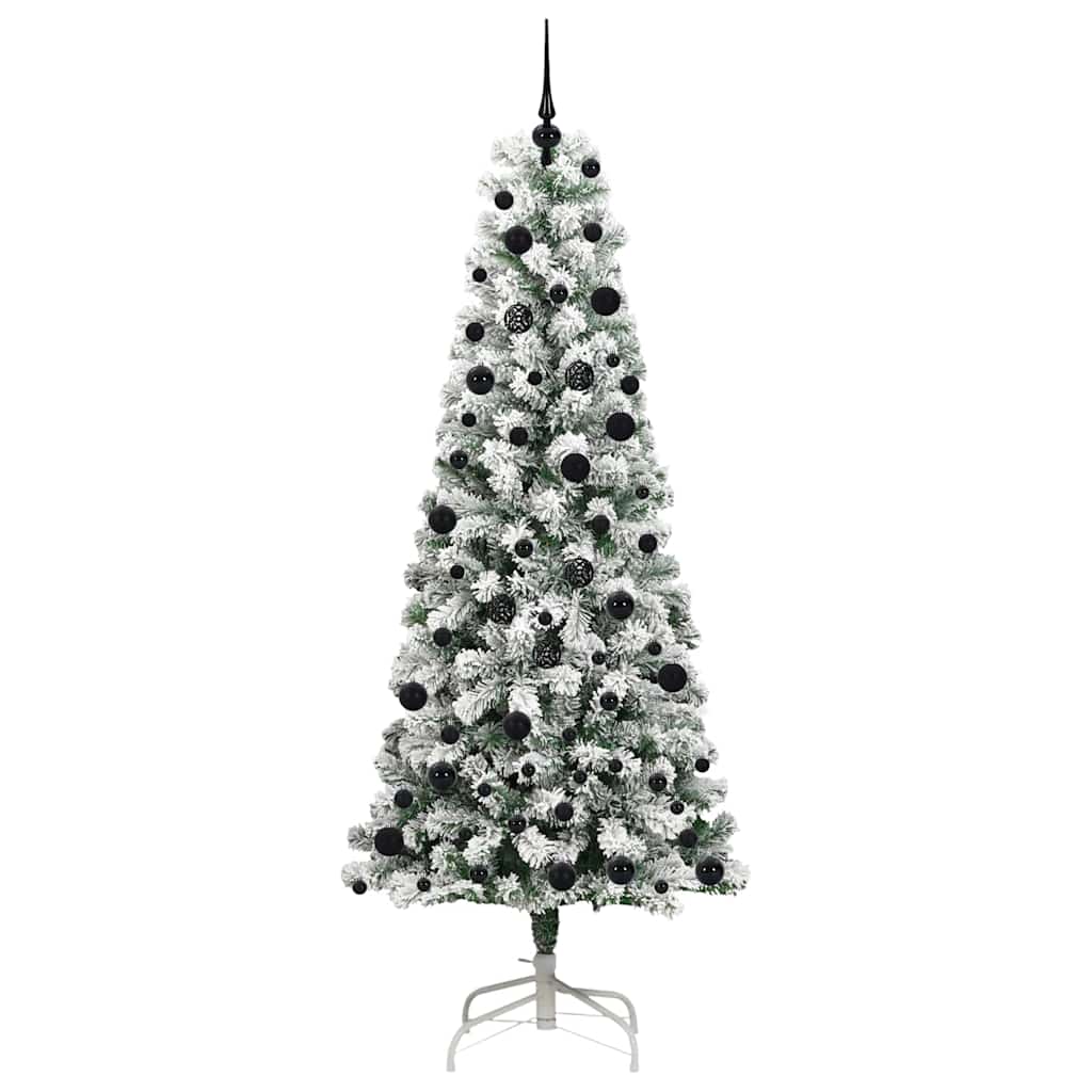 Umjetno božićno drvce s nogom Zelena i bijela 240 cm