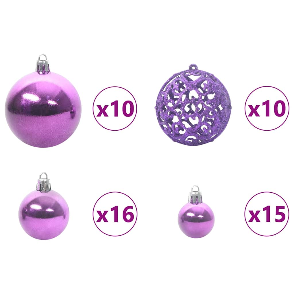 Umjetno božićno drvce s nogom Zelena i bijela 240 cm
