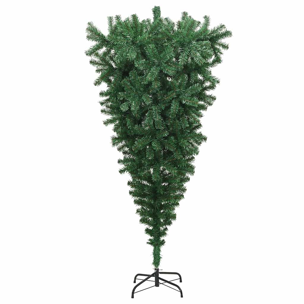 Obrnuto Umjetno Predožareno Božićno Drvo s Setom Kuglica 210 cm