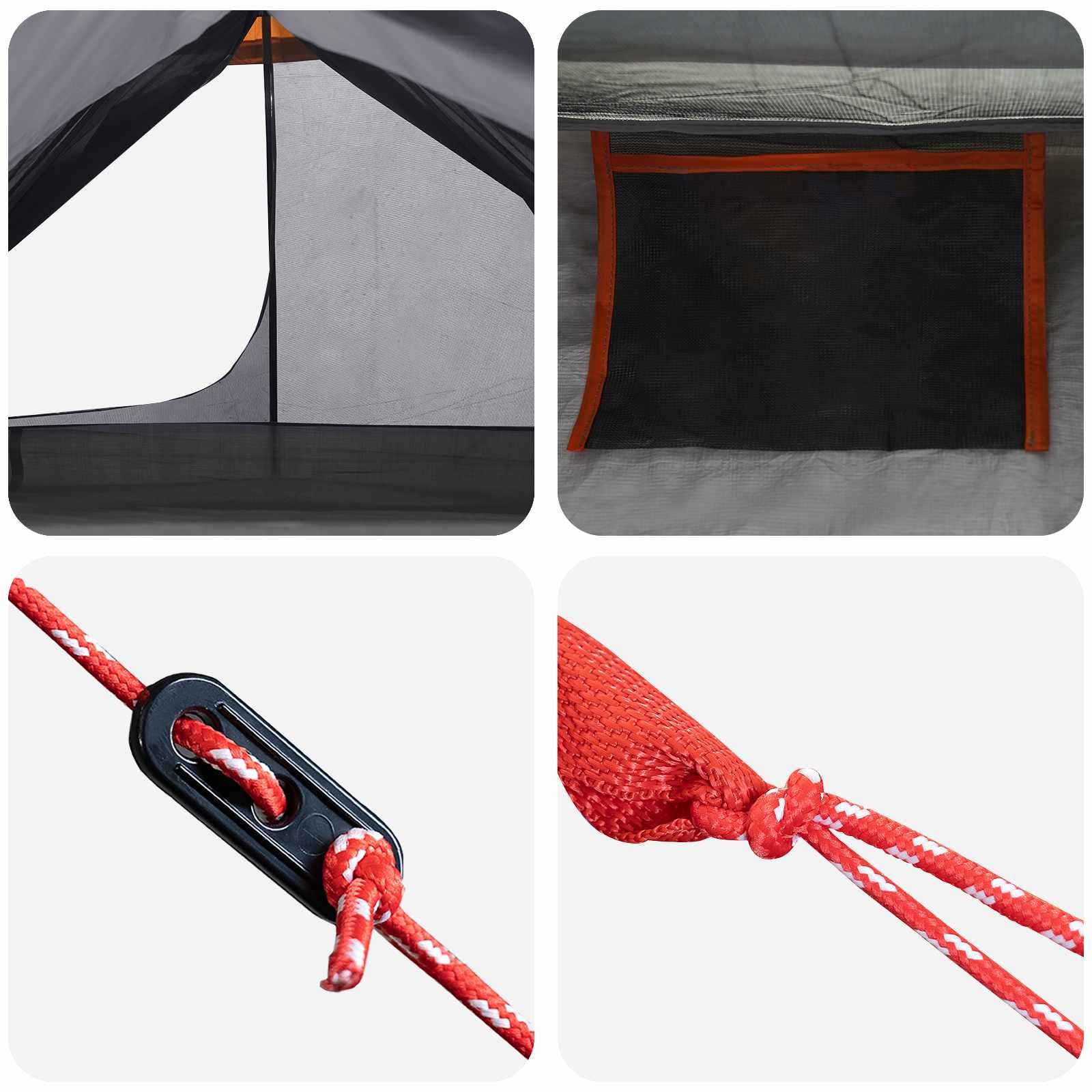 Šator za planinarenje Siva i narančasta 222 x 85 x 125 cm