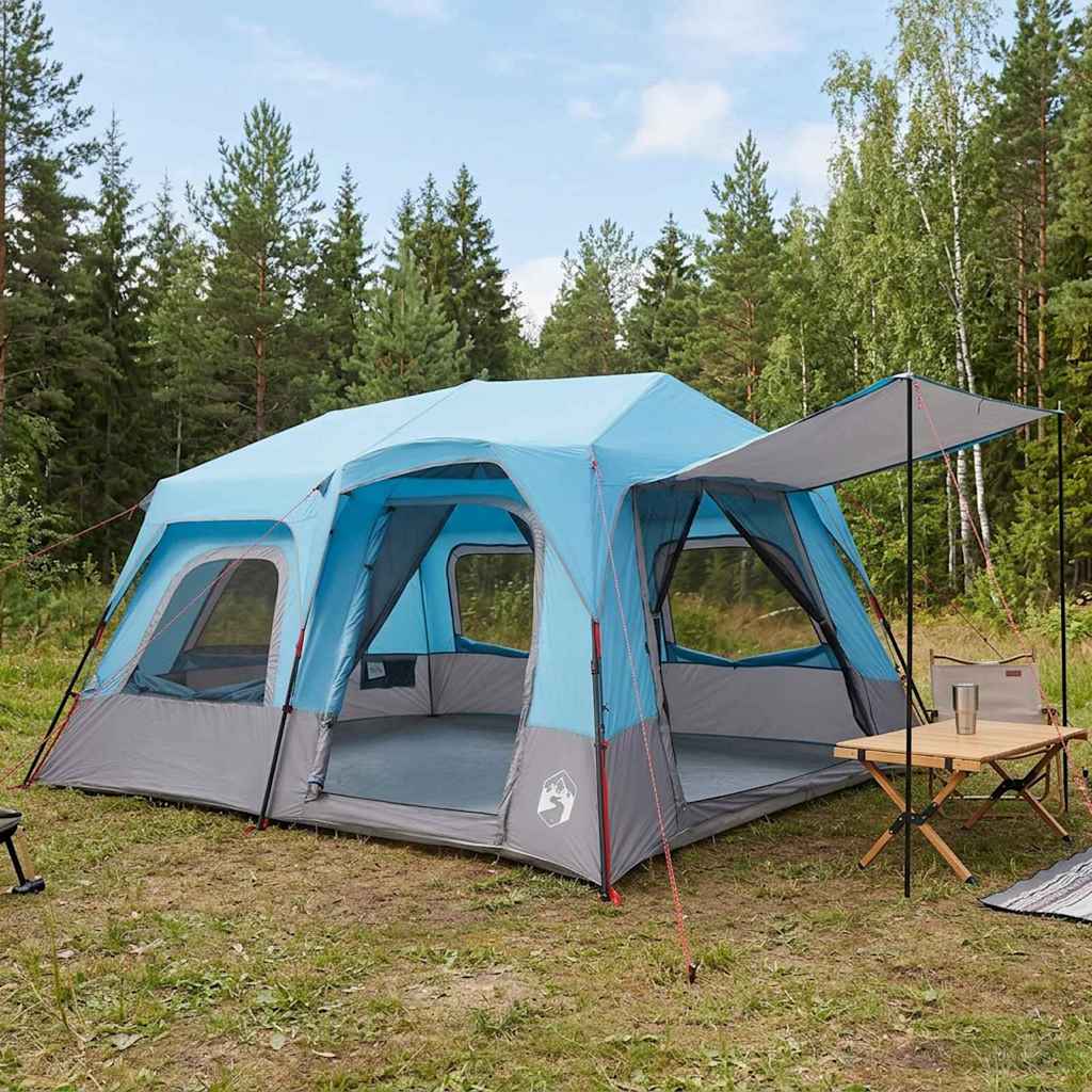 Instant šator Plava 8 osoba 185T Poliester s PU premazom