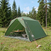 Tunelski šator Zelena 4 osobe 185T Poliester s PU premazom