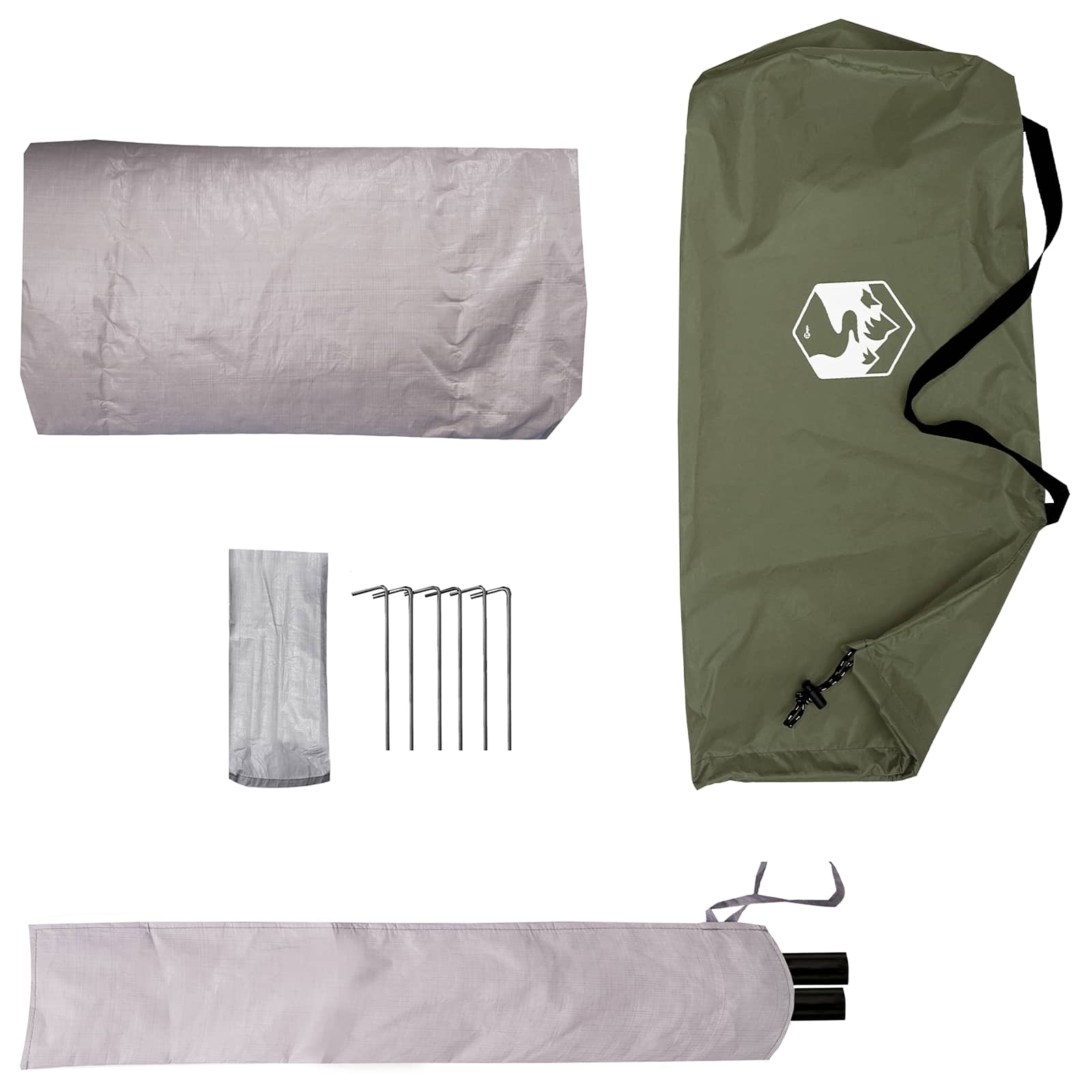 Šator za planinarenje Maslinastozelena 4 osobe
