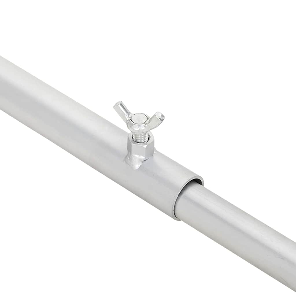 Kuka za platna za prikolice 3 pcs Srebrno 130-210 cm Aluminij