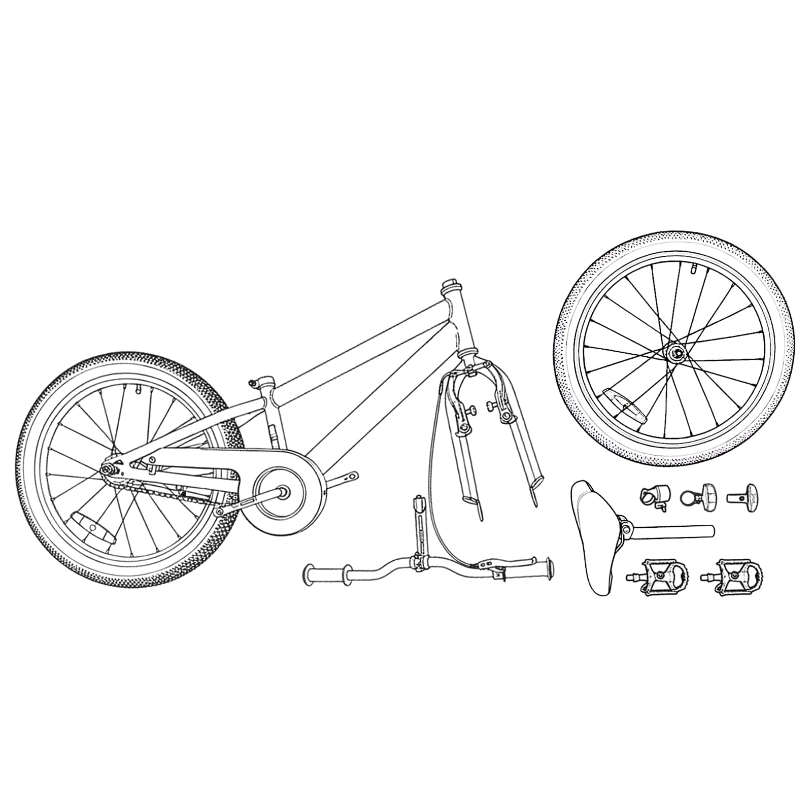 BMX Bicikl 16 Inča za 5-8 godina Zelena