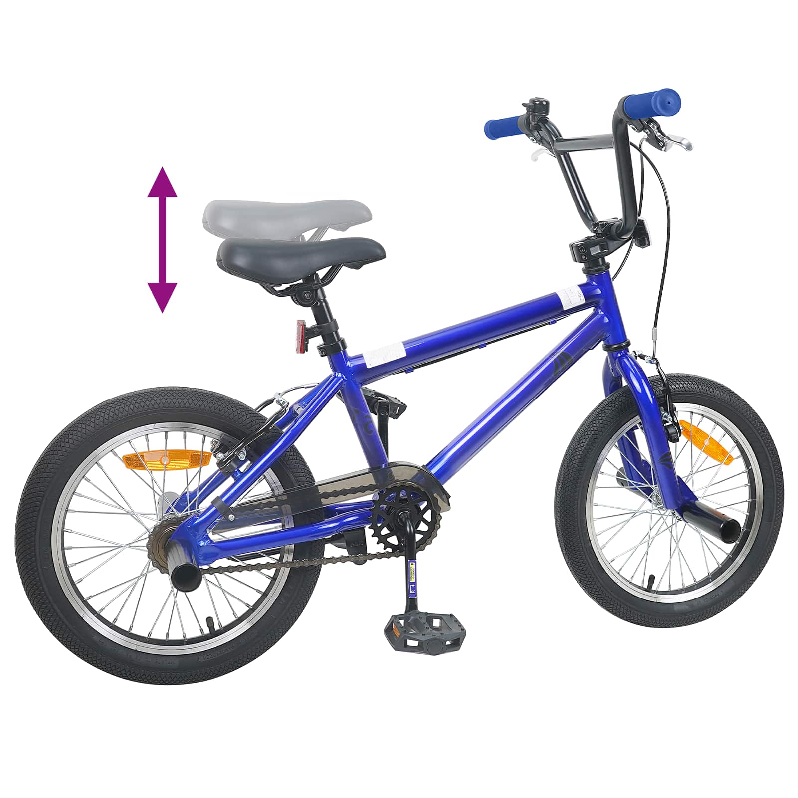 BMX Bicikl 16 Inča za 5-8 godina Tamno plava