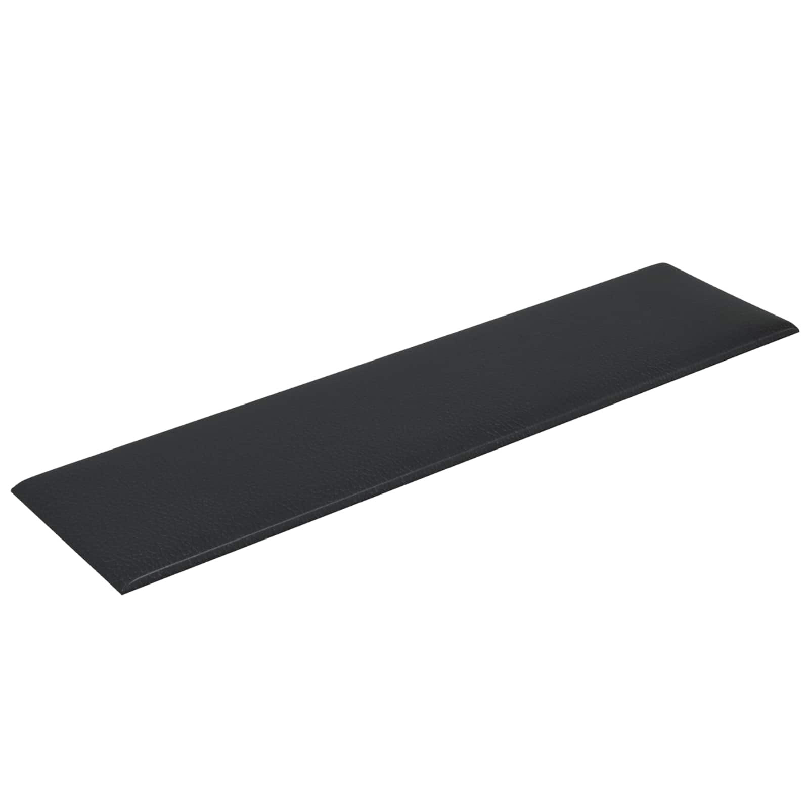 Zidna uzglavlja 12 pcs 60 x 15 cm Crna tkanina