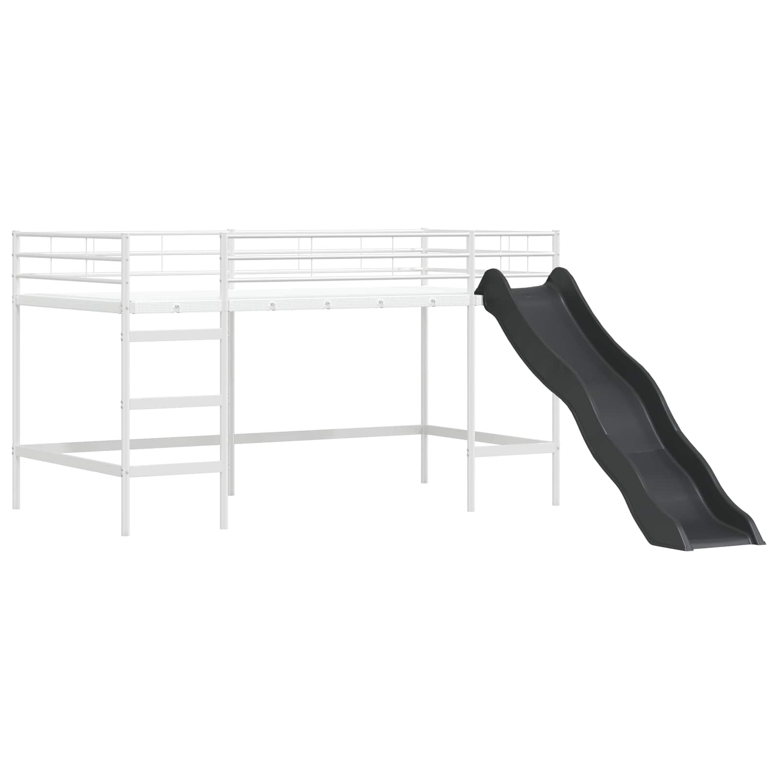 Okvir Krevet za Dječji Loft Bijela i crna 100 x 200 cm Metal