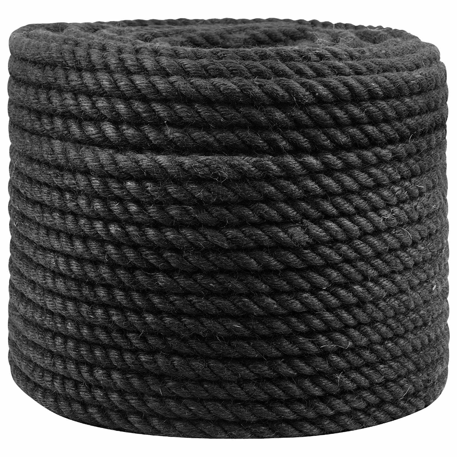 Uže od jute 10 Crna 100% Juta Tossa