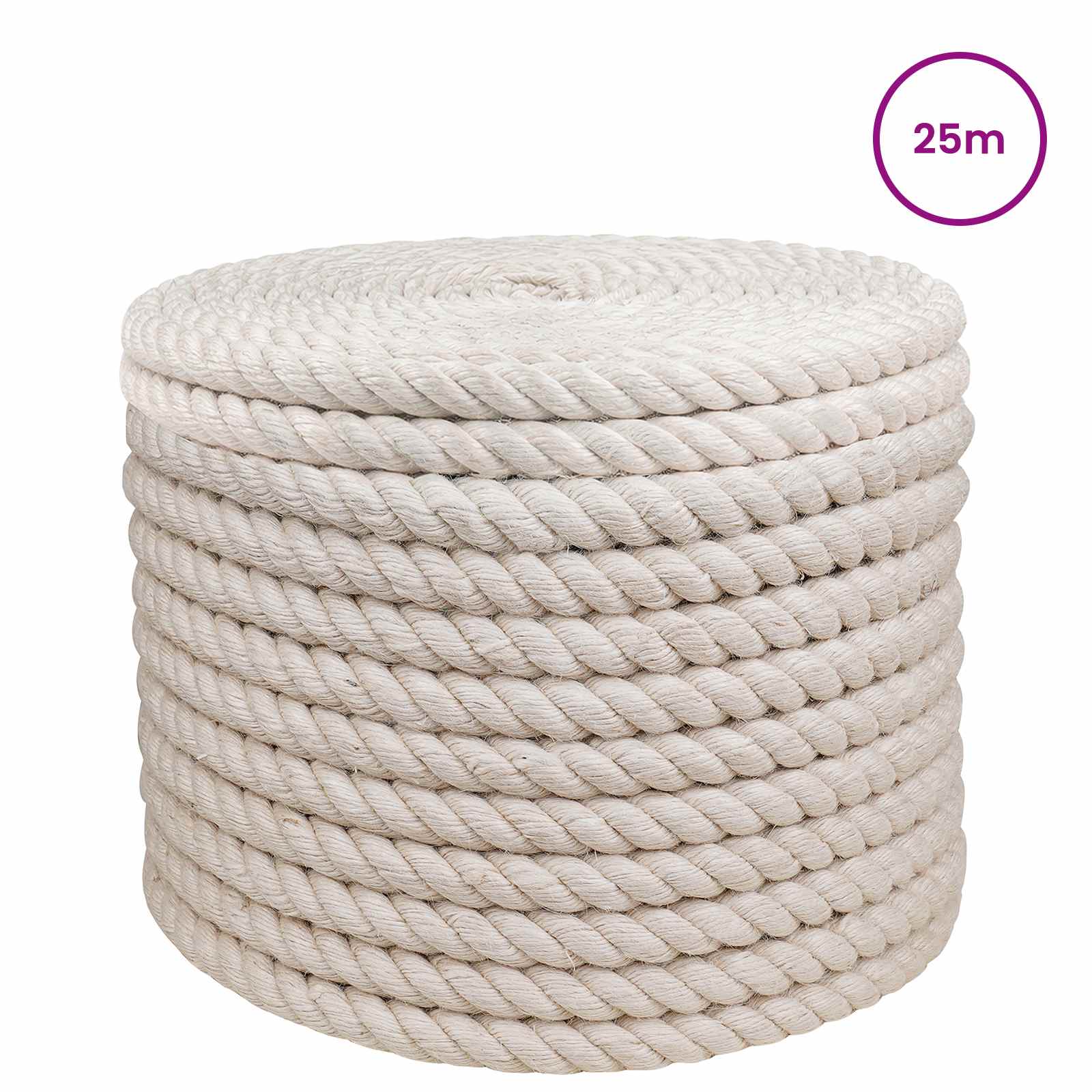 Uže od jute 24 Bijela 100% Juta Tossa