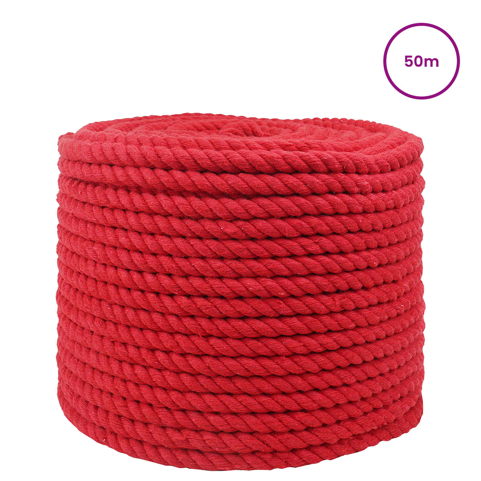 Konop Crvena 1,2 x 1,2 x 5000 cm Pamuk