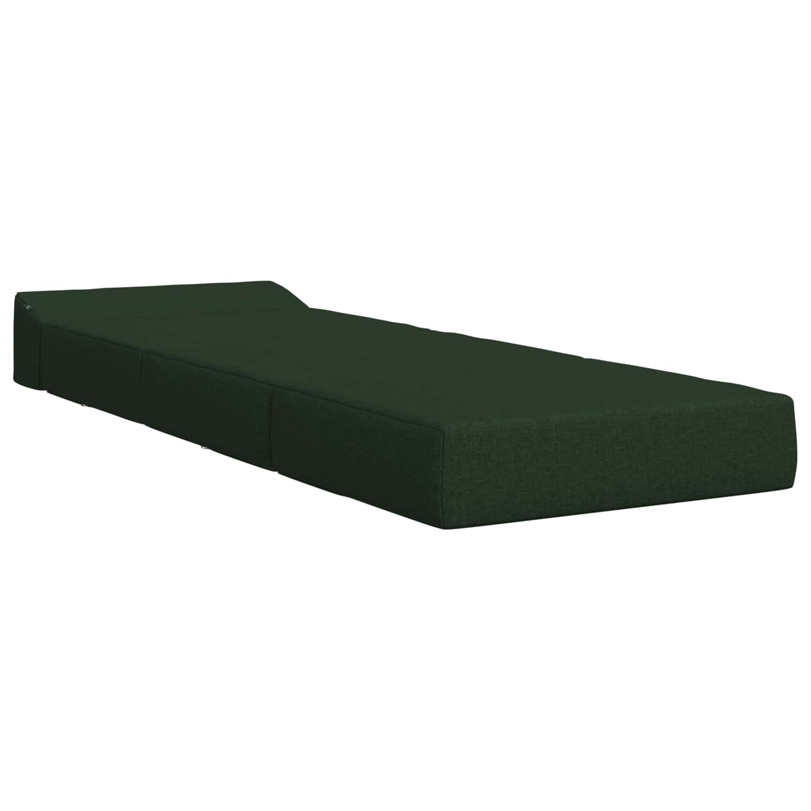 Sofa na razvlačenje Tamnozelena 200 x 70 x 15 cm Tkanina