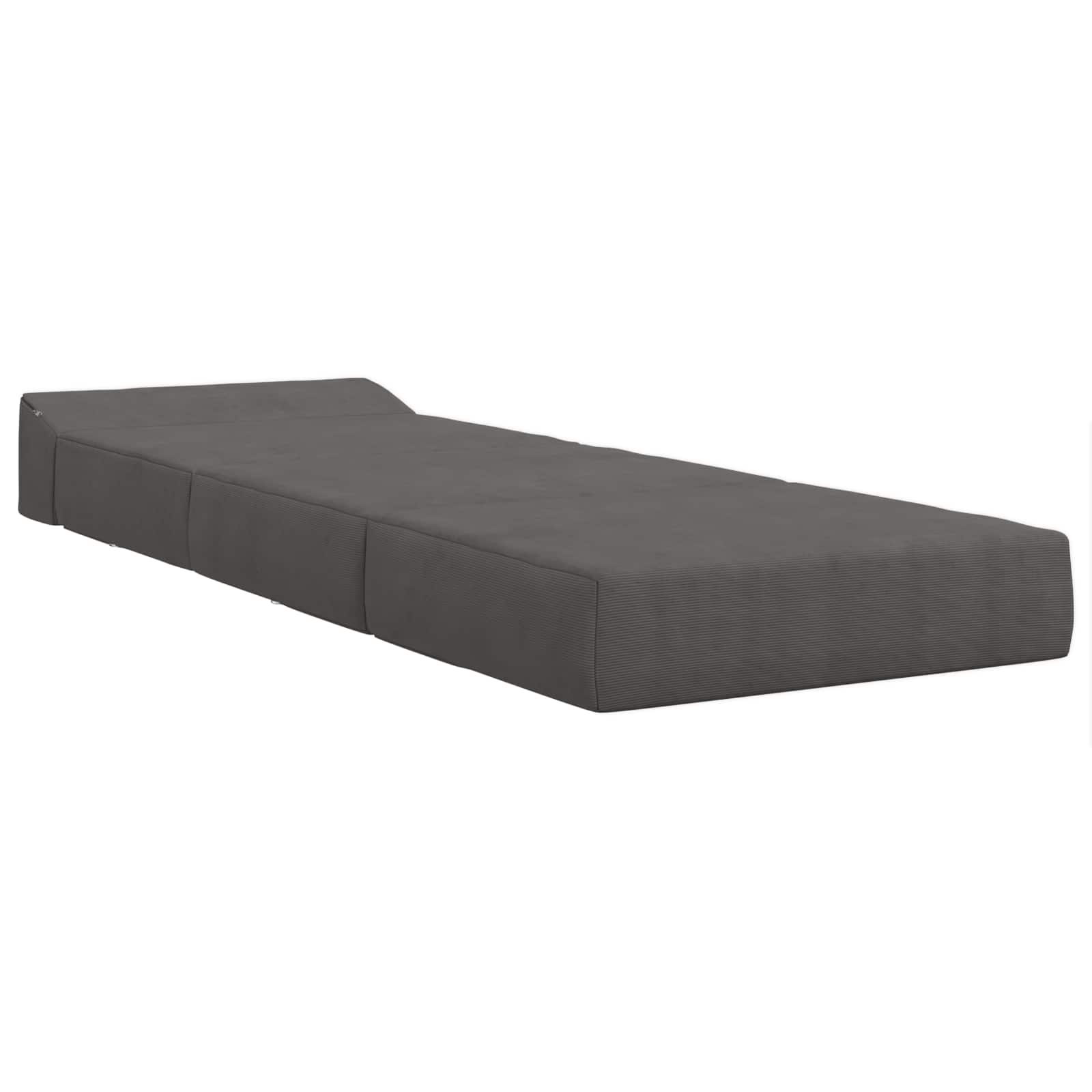 Sofa na razvlačenje Tamnosiva 200 x 70 x 15 cm Kordura tekstil