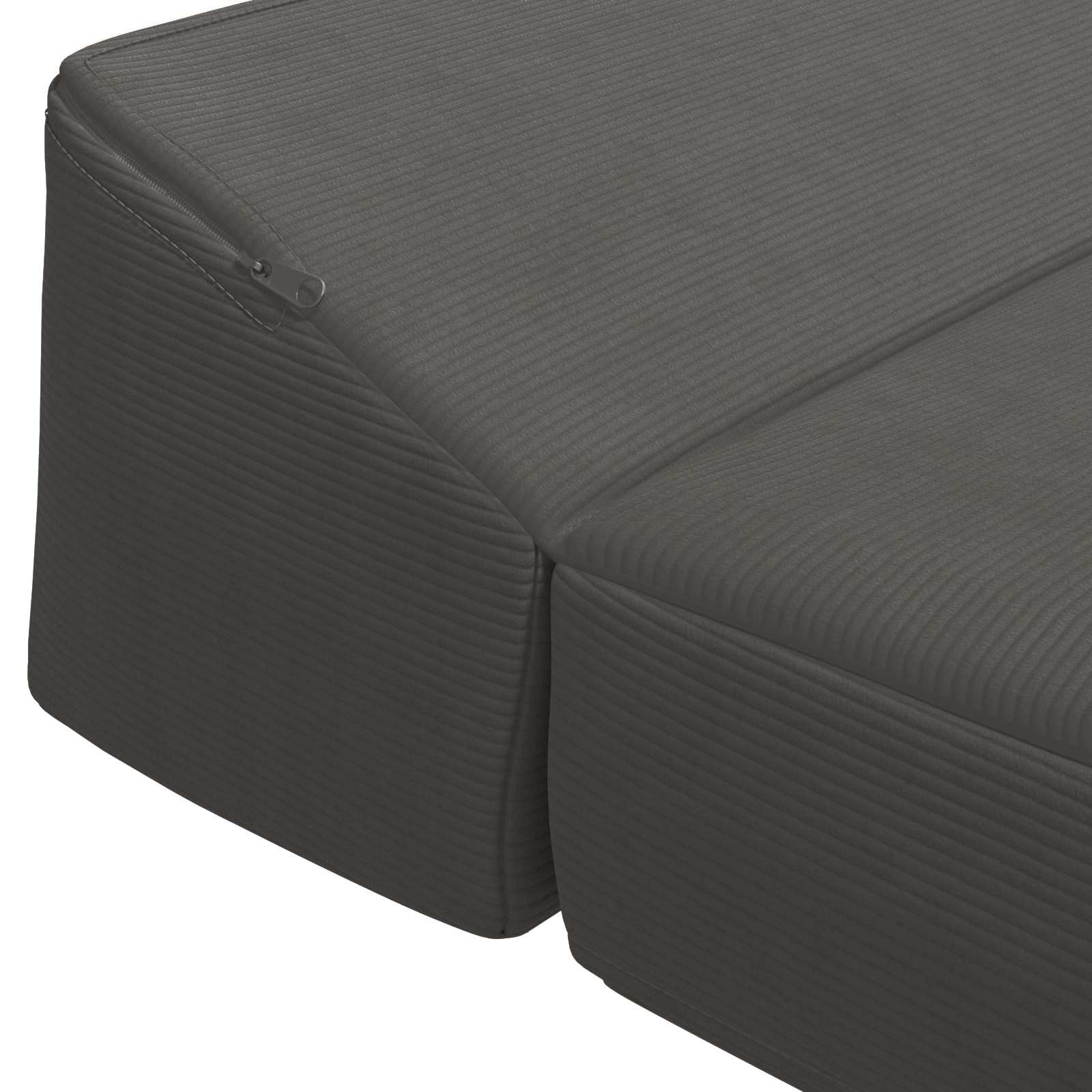 Sofa na razvlačenje Tamnosiva 200 x 70 x 10 cm Kordura tekstil