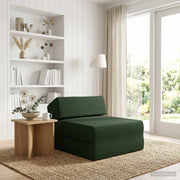 Sofa na razvlačenje Tamnozelena 60 x 70 x 41 cm Tkanina