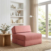 Sofa na razvlačenje Ružičasta 60 x 70 x 41 cm Tkanina