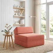 Sofa na razvlačenje Crvena narančasta 60 x 70 x 41 cm Tkanina
