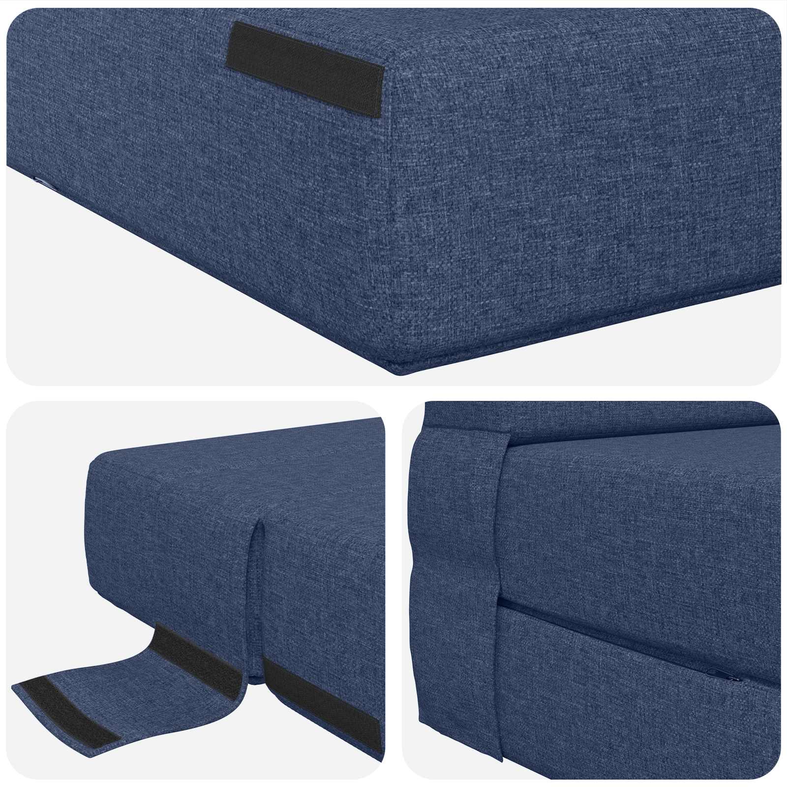 Sofa na razvlačenje Plava 70 x 72 x 60 cm Tkanina