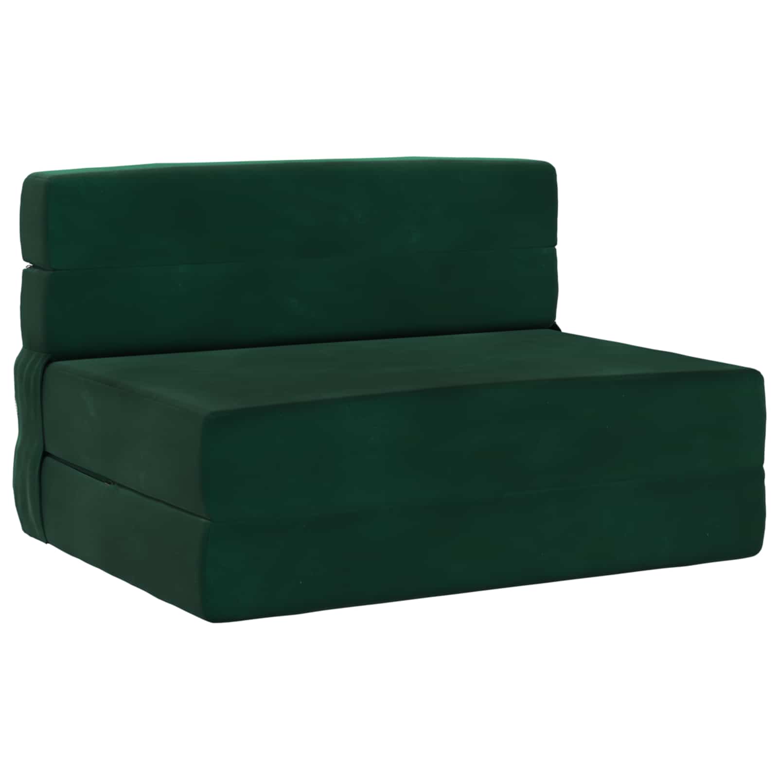 Sofa na razvlačenje Tamnozelena 70 x 80 x 60 cm Tkanina