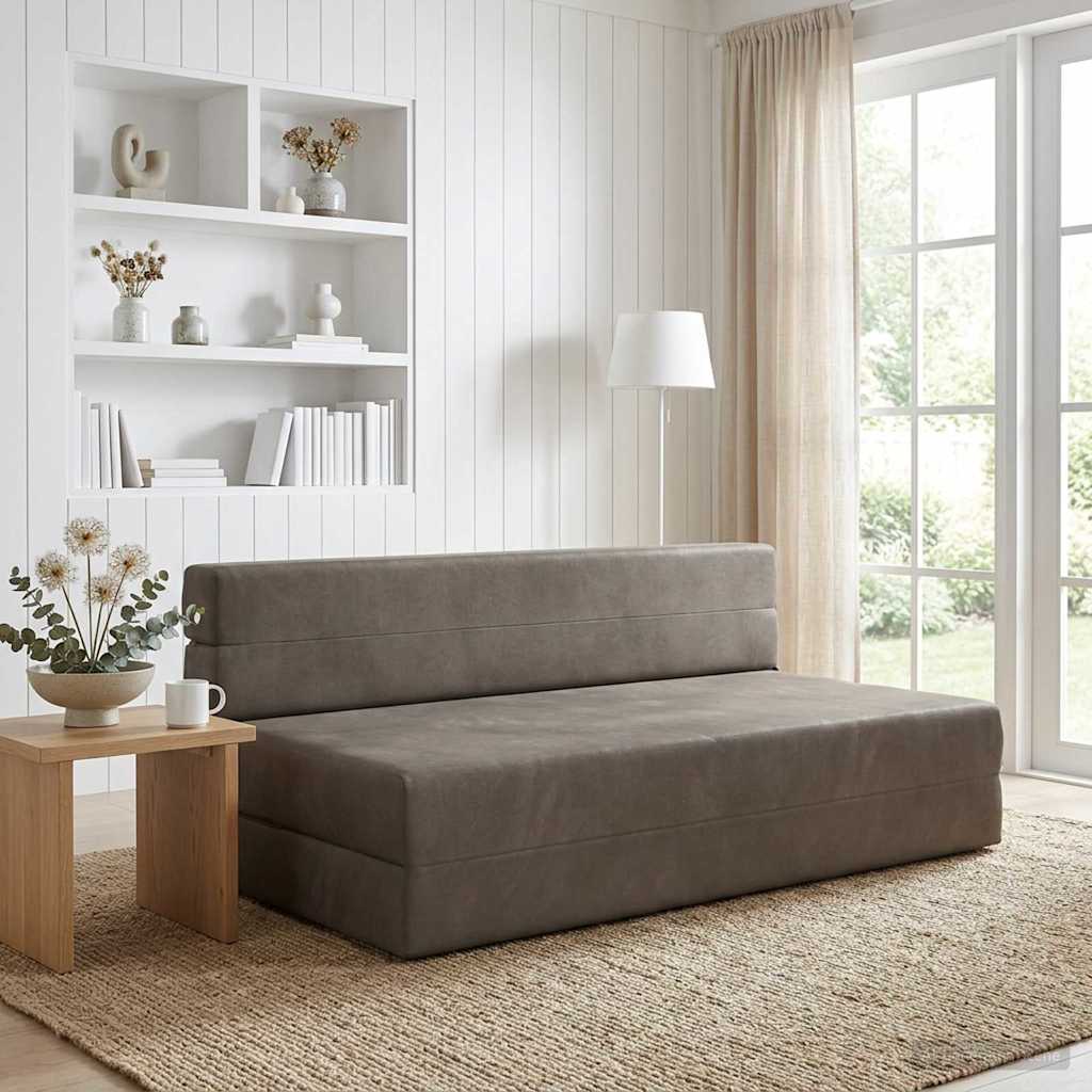 Sofa na razvlačenje Svjetlosiva 152 x 86,5 x 60 cm Tkanina