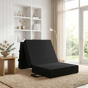 Sofa na razvlačenje 90 x 63 x 45 cm Crna