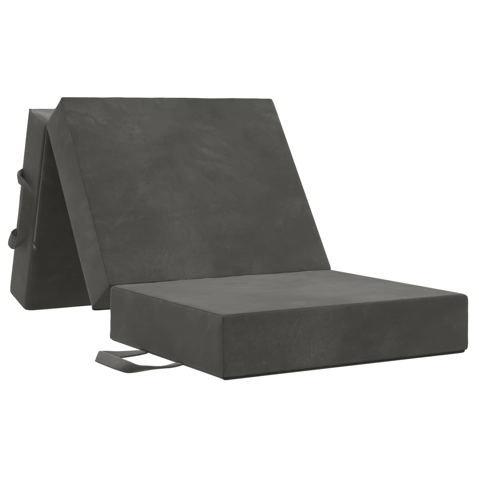 Sofa na razvlačenje 90 x 63 x 45 cm Tamnosiva