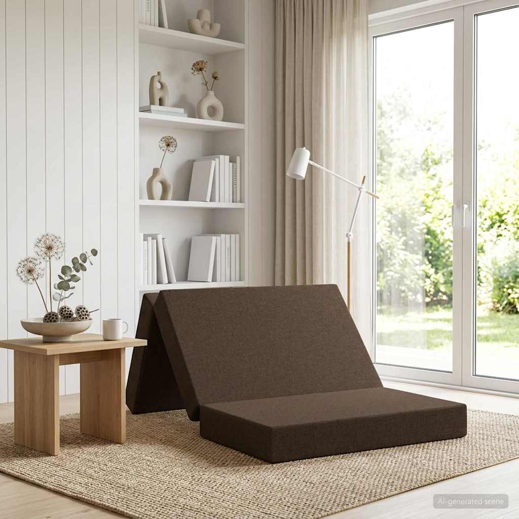 Sofa na razvlačenje 80 x 67 x 45 cm Sivosmeđa