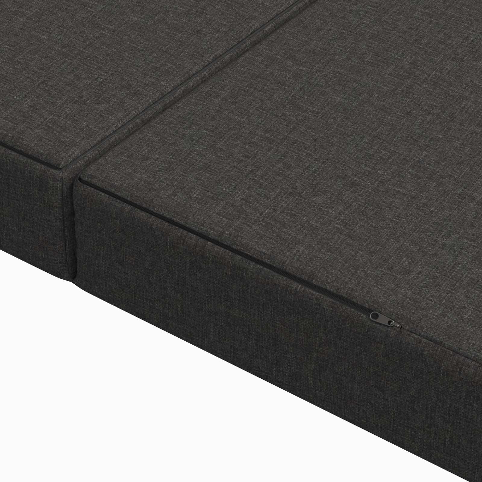 Sofa na razvlačenje 100 x 67 x 45 cm Tamnosiva