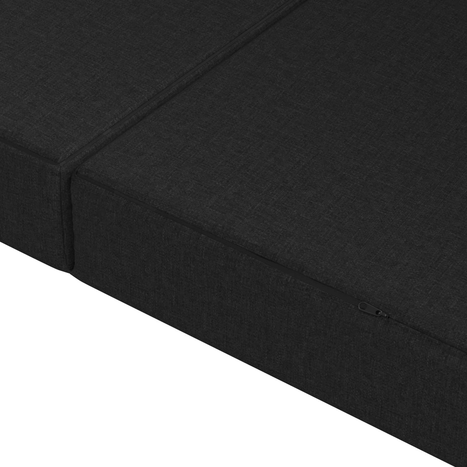 Sofa na razvlačenje 100 x 67 x 45 cm Crna