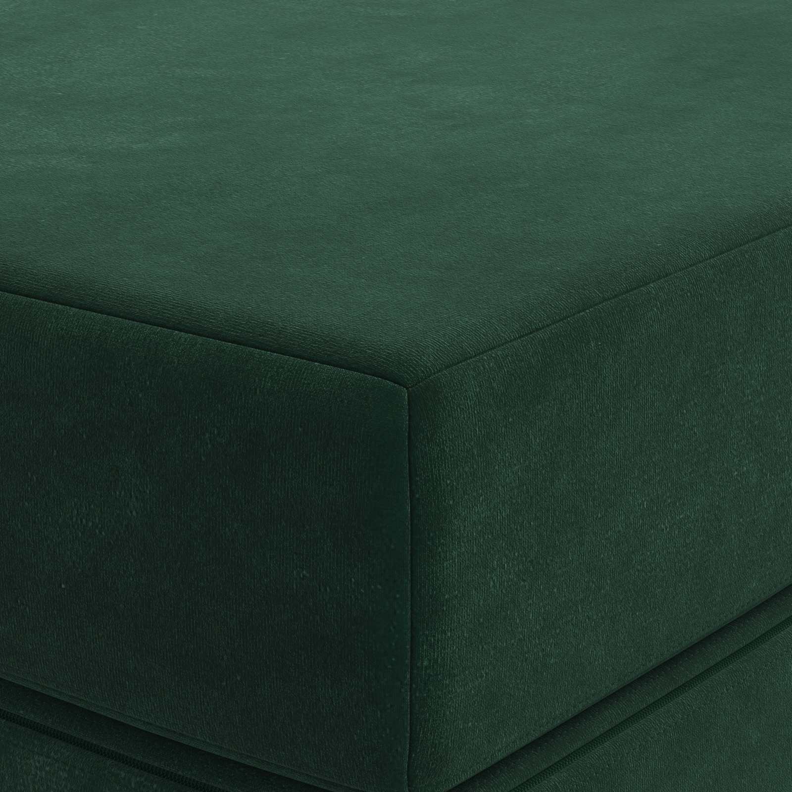 Sofa na razvlačenje 100 x 67 x 45 cm Tamnozelena