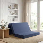 Sofa na razvlačenje 160 x 67 x 45 cm Plava