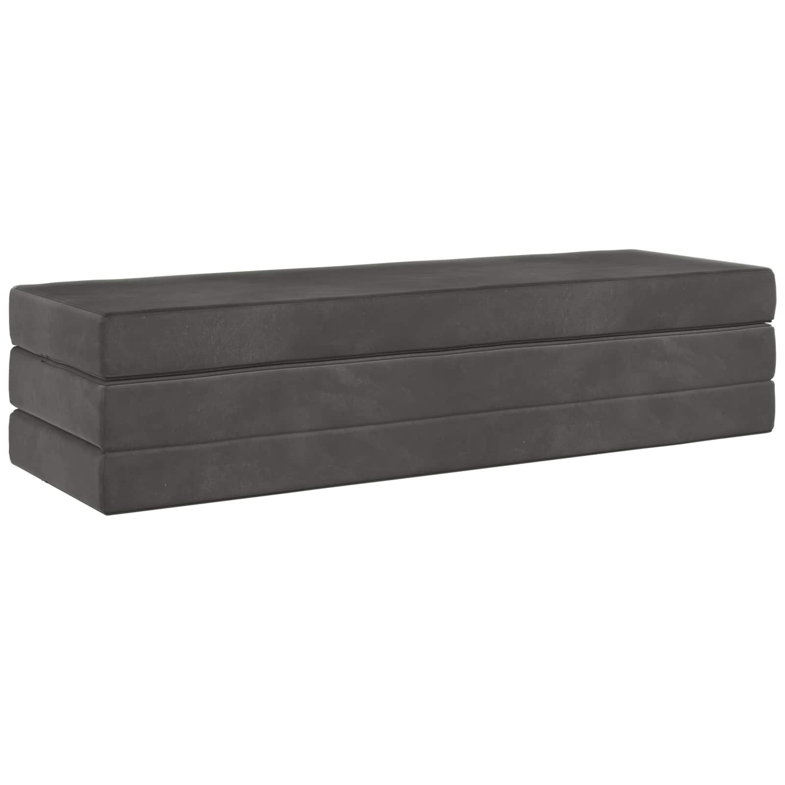 Sofa na razvlačenje 200 x 67 x 45 cm Tamnosiva