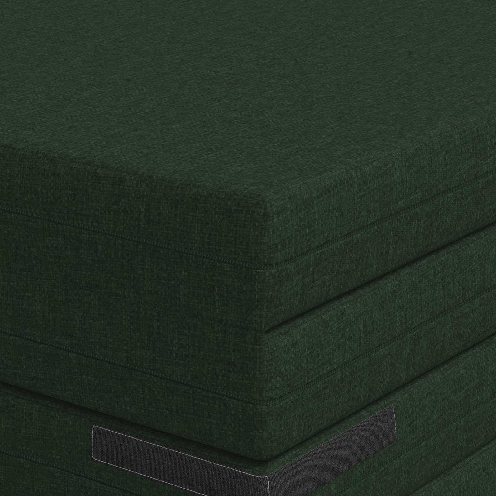 Sofa na razvlačenje 140 x 67 x 45 cm Tamnozelena