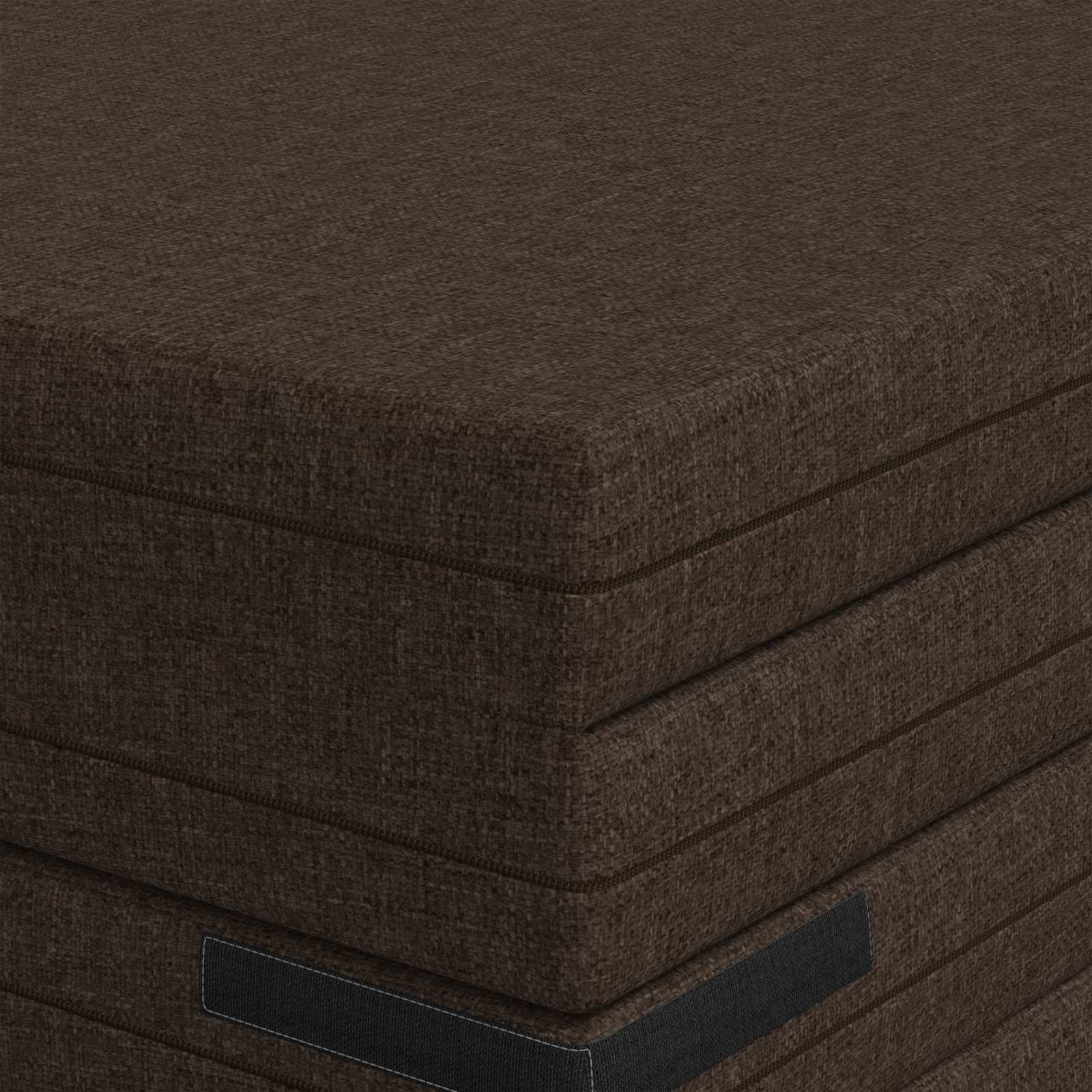 Sofa na razvlačenje 140 x 67 x 45 cm Sivosmeđa