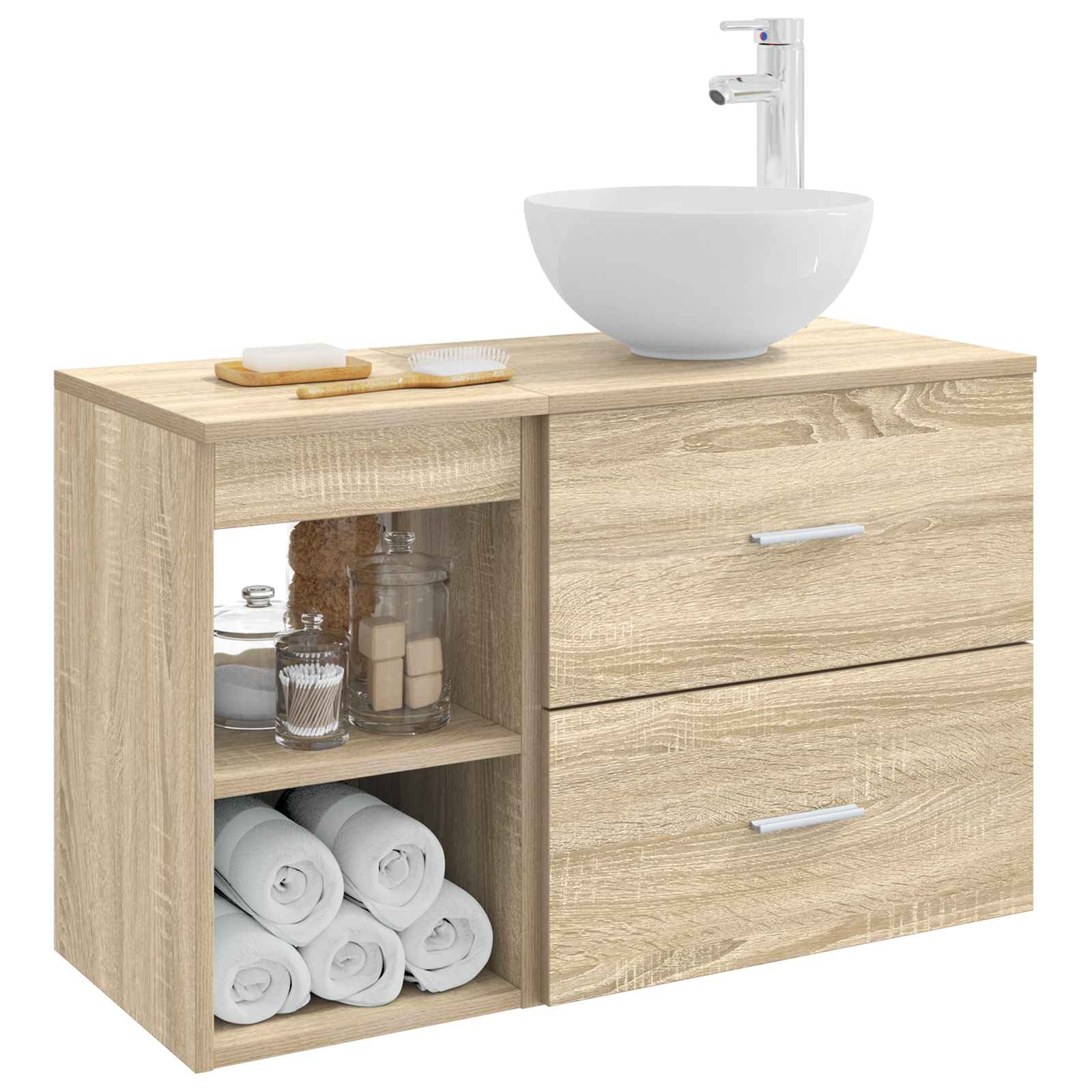 Set namještaja za kupaonicu 2 pcs Hrast sonoma