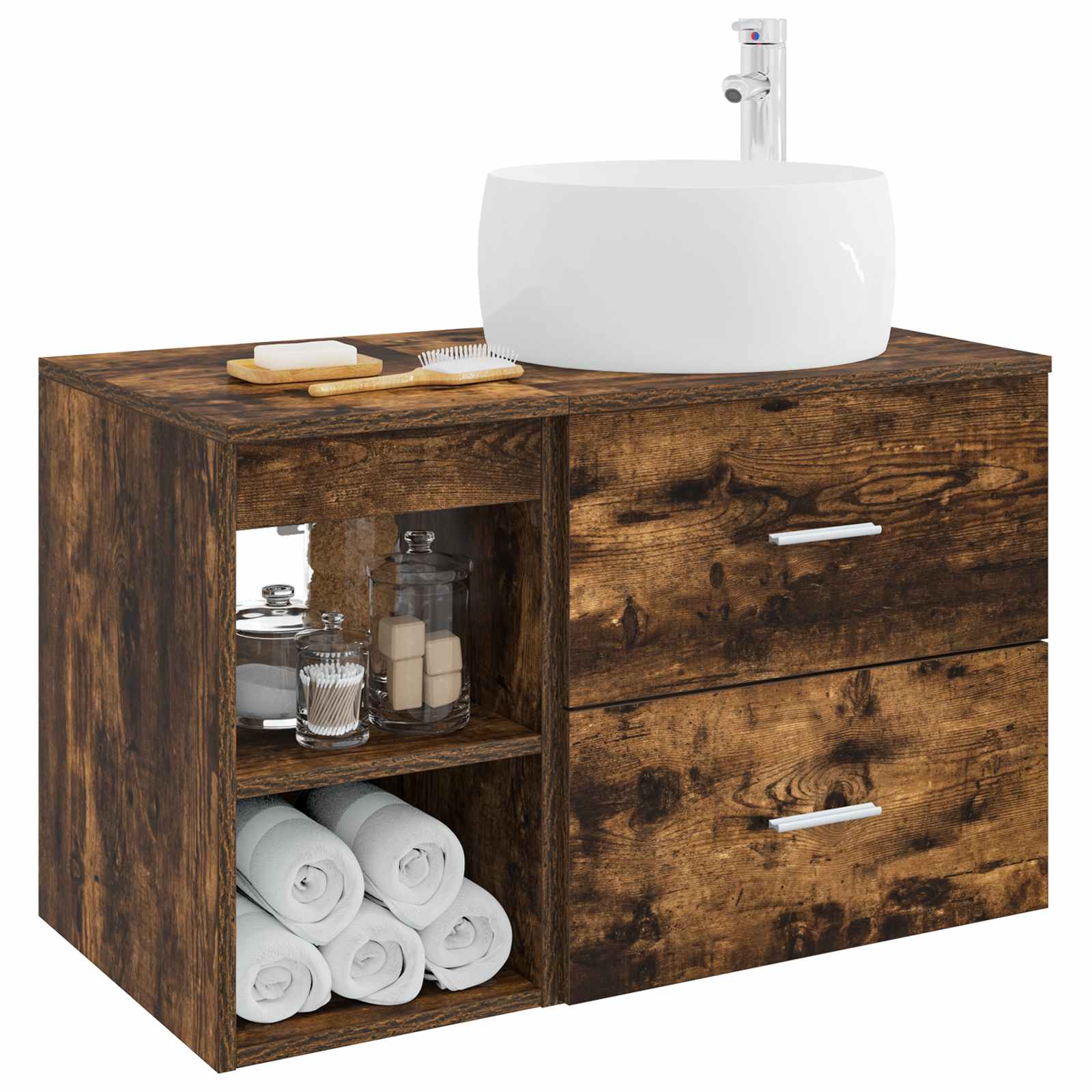 Set namještaja za kupaonicu 2 pcs Dimljeni hrast
