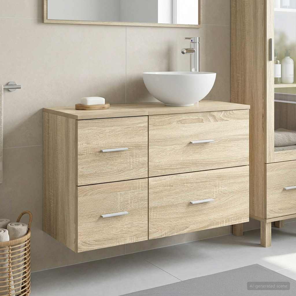 Set namještaja za kupaonicu 2 pcs Hrast sonoma