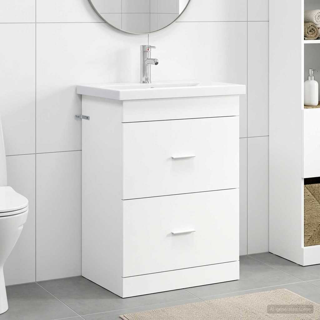 Set namještaja za kupaonicu Bijela 61 x 40 x 84,5 cm