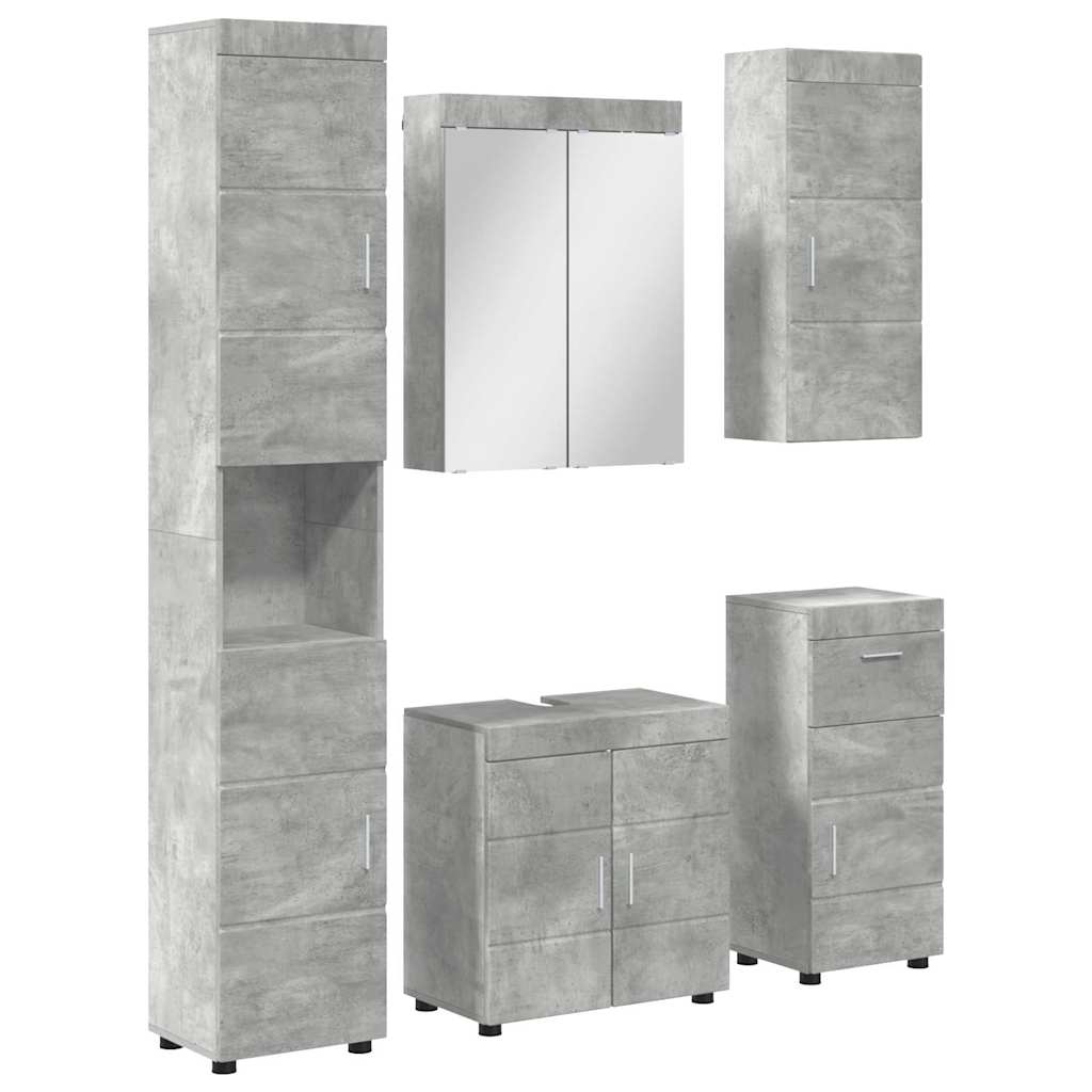 Set namještaja za kupaonicu TULUM 5 pcs Betonski sivi