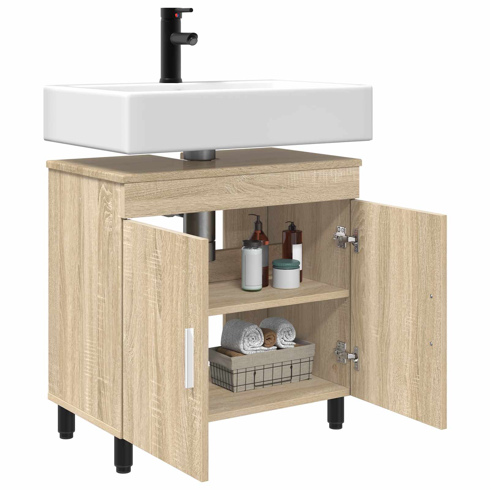 Toaletna jedinica Hrast sonoma 60 x 35 x 60 cm