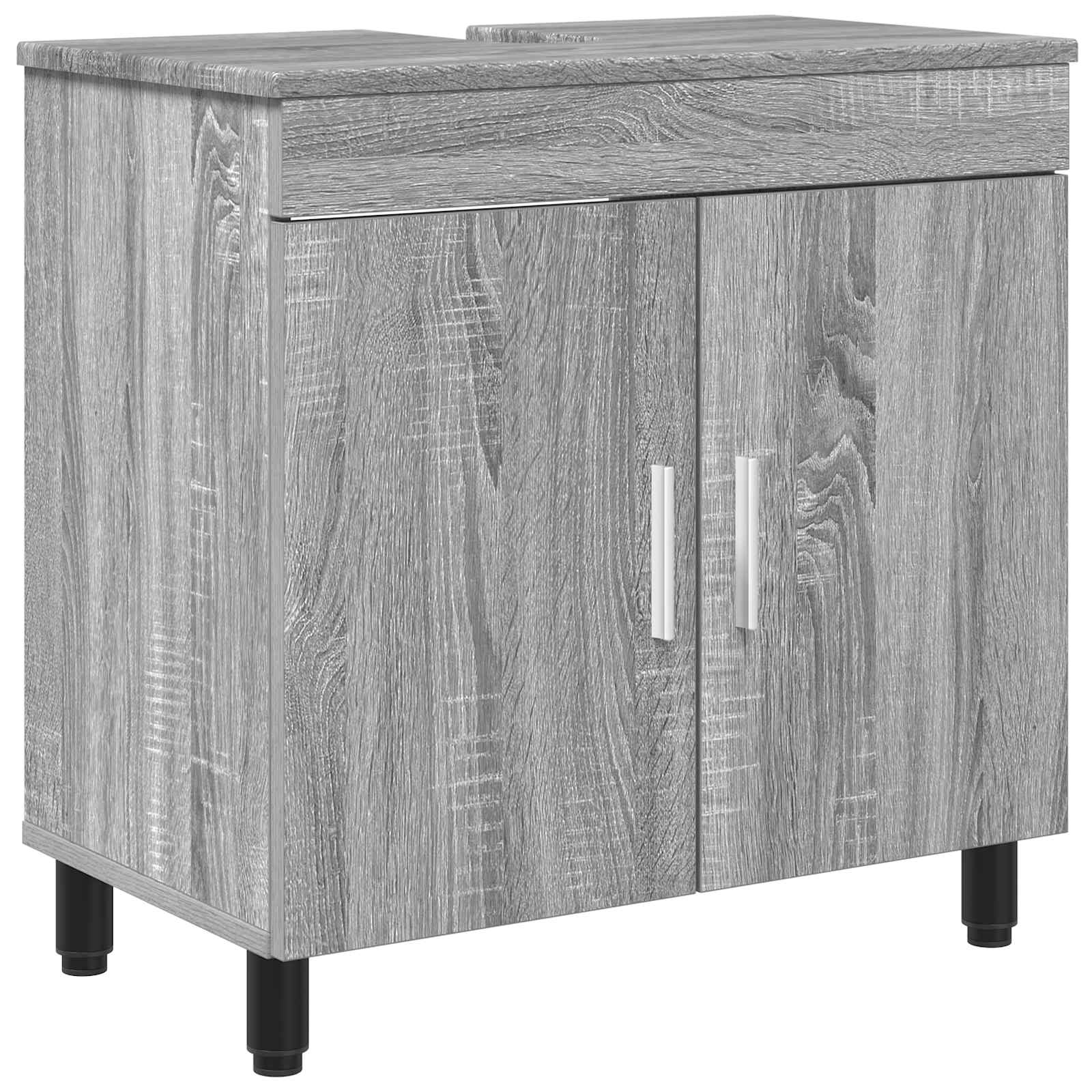 Toaletna jedinica Siva Sonoma 60 x 35 x 60 cm Konstruirano drvo